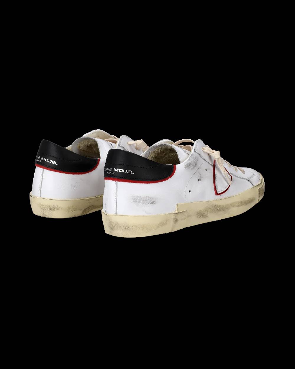 Philippe Model Sneakers Prsx da Uomo Bianche e Rosse in Pelle Negozi Online