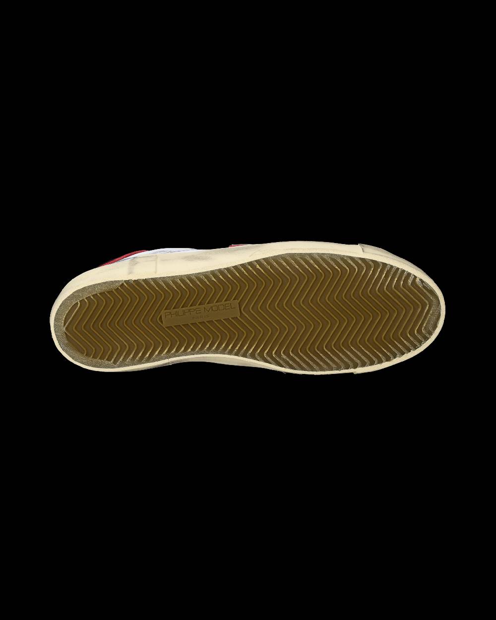 Philippe Model Sneakers Prsx da Uomo Bianche e Rosse in Pelle Negozi Online