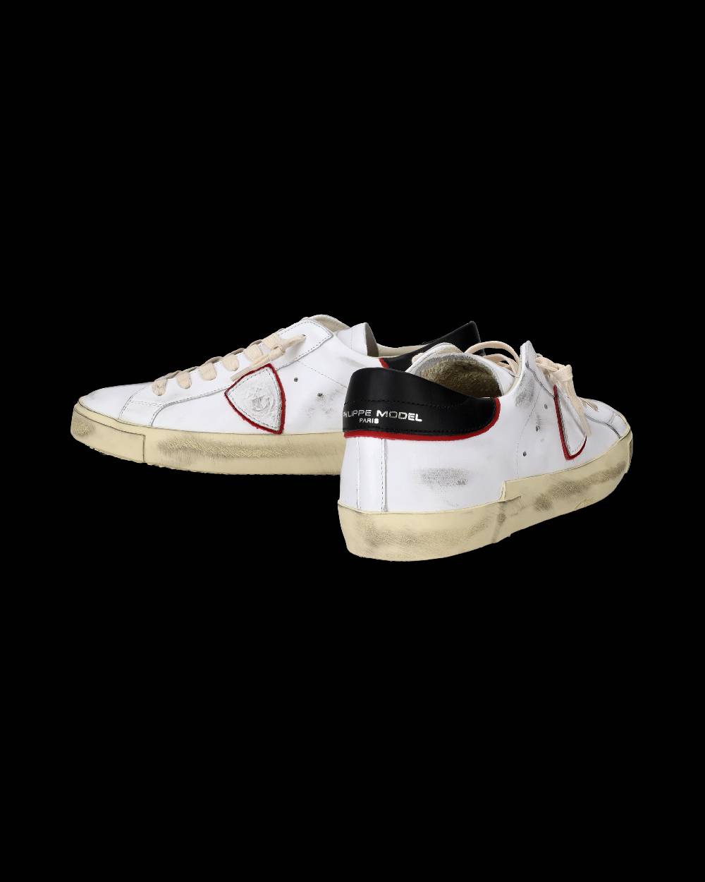 Philippe Model Sneakers Prsx da Uomo Bianche e Rosse in Pelle Negozi Online