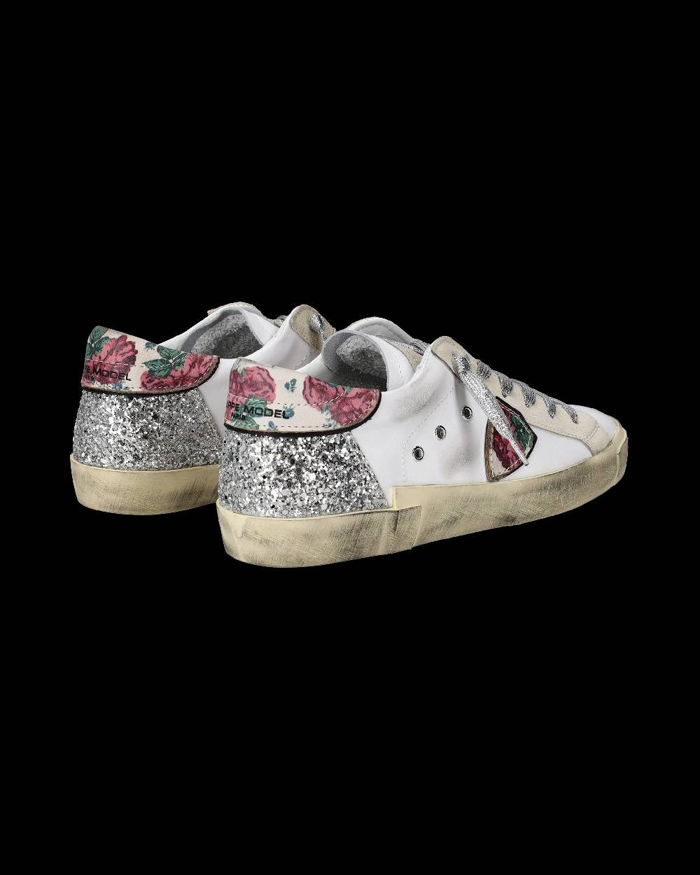 Philippe Model Sneakers Prsx da Donna Bianche e Argento in Pelle Convenienza