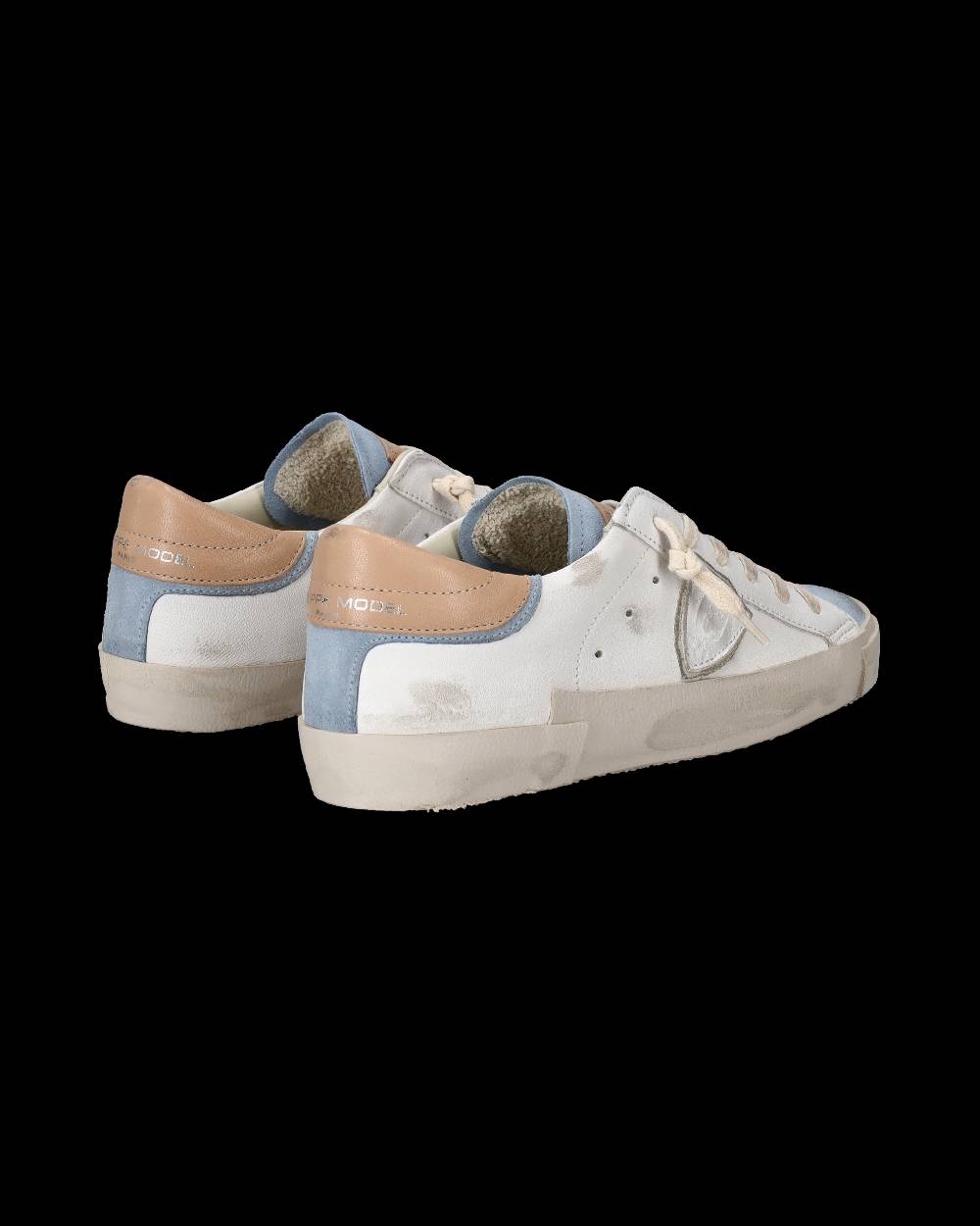 Philippe Model Sneaker basse Paris donna - bianco e azzurro Sconto