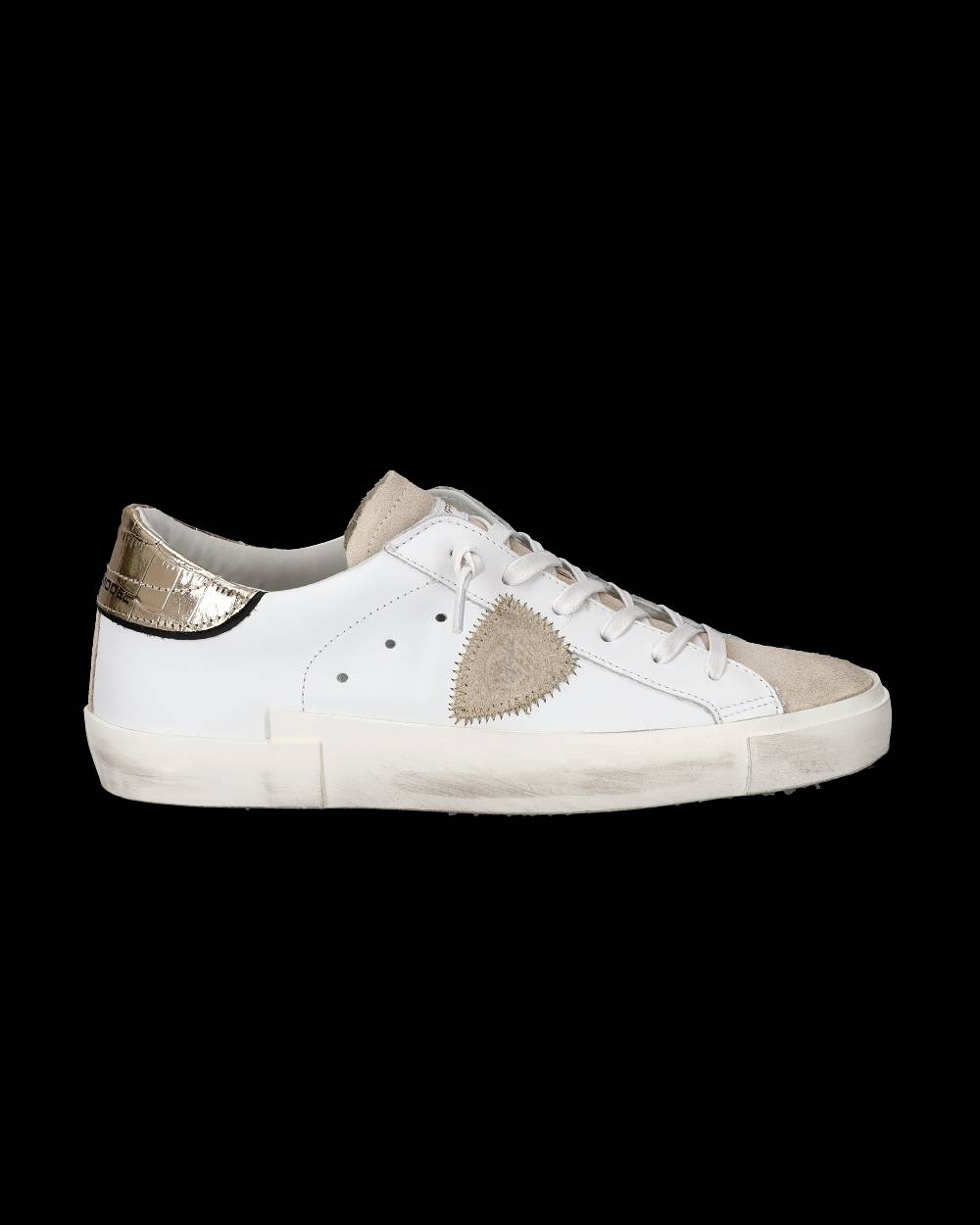 Philippe Model Sneaker bassa Prsx donna - bianco e oro Outlet