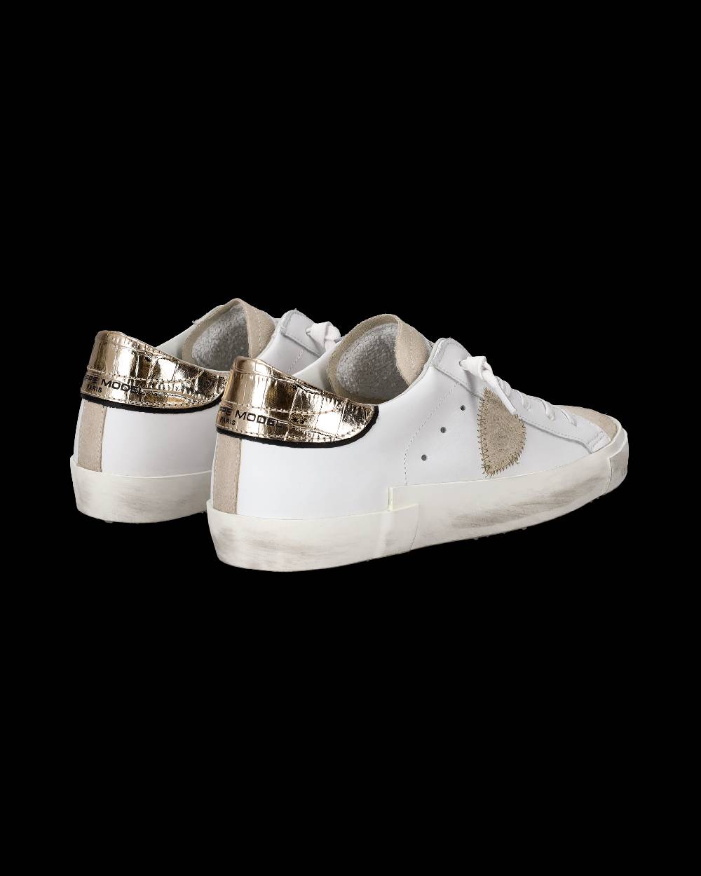 Philippe Model Sneaker bassa Prsx donna - bianco e oro Outlet