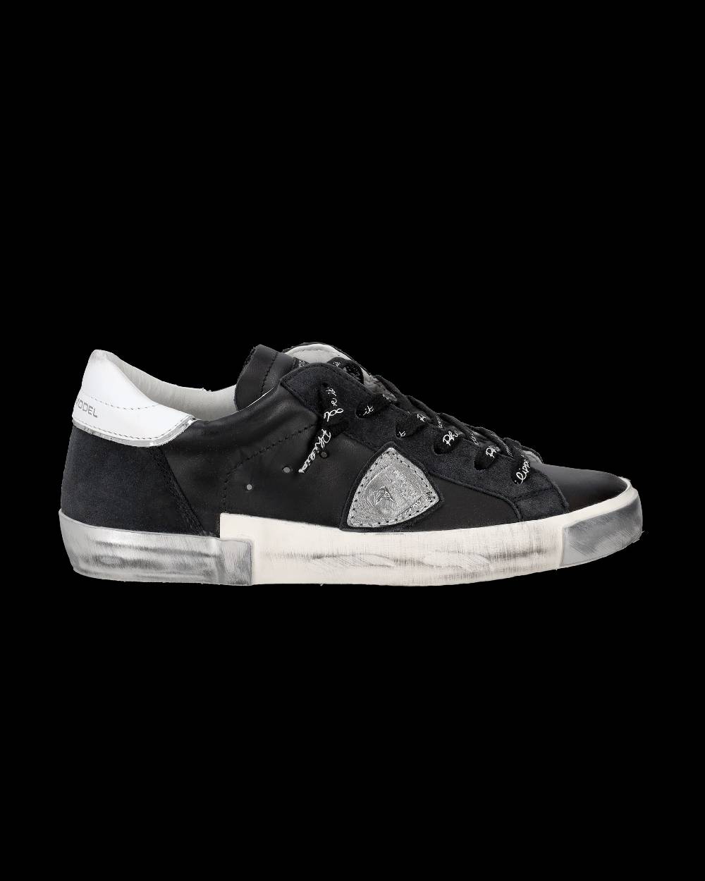 Philippe Model Sneaker bassa Prsx donna - nero e argento Hotsell
