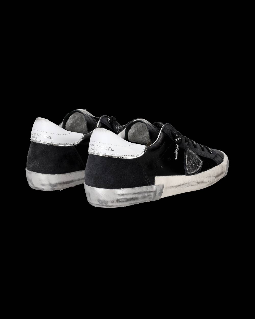 Philippe Model Sneaker bassa Prsx donna - nero e argento Hotsell