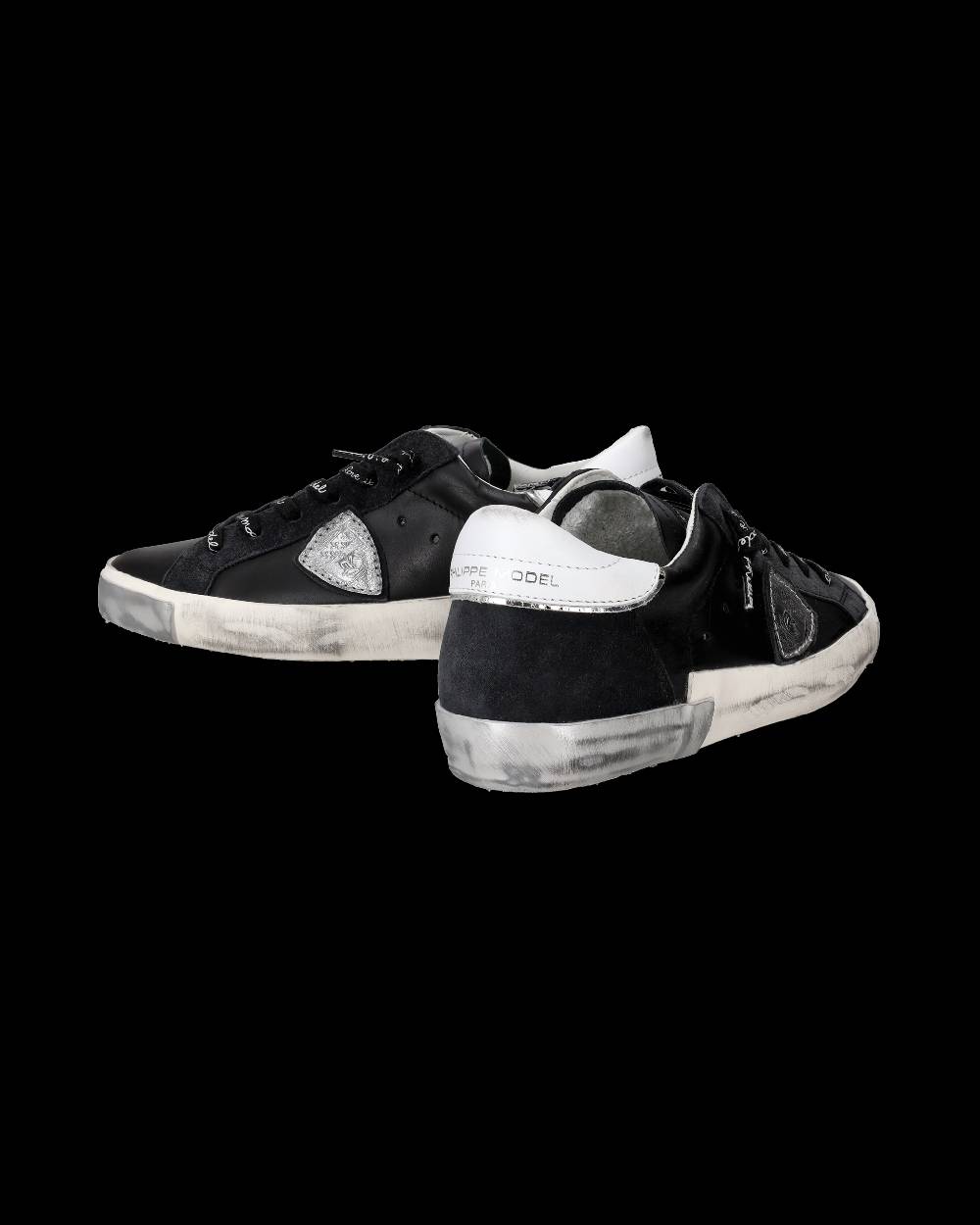 Philippe Model Sneaker bassa Prsx donna - nero e argento Hotsell
