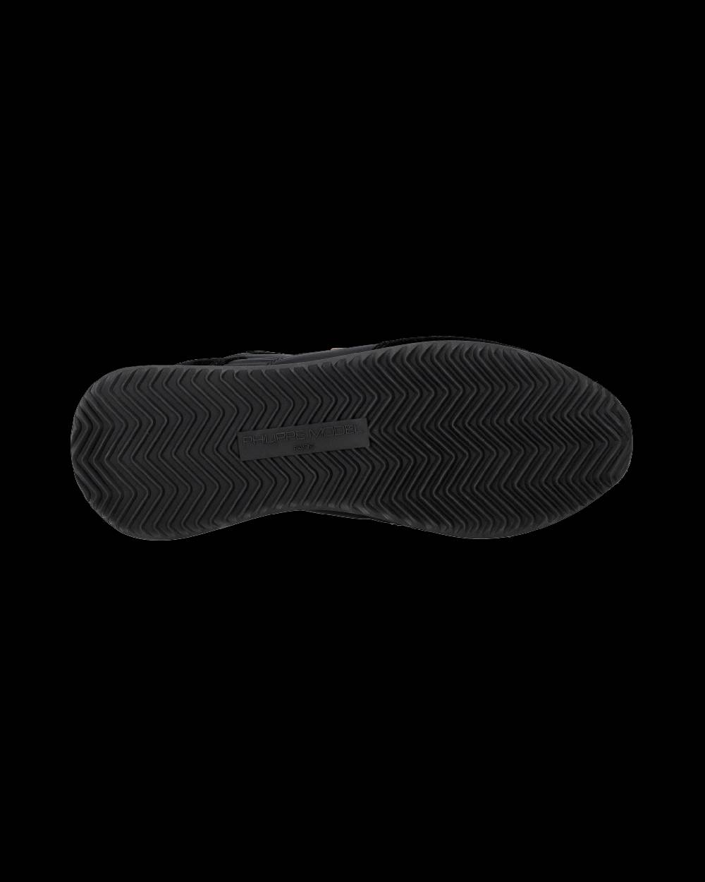 Philippe Model Snaker bassa Trpx donna - nero e argento Saldi Di Fabbrica
