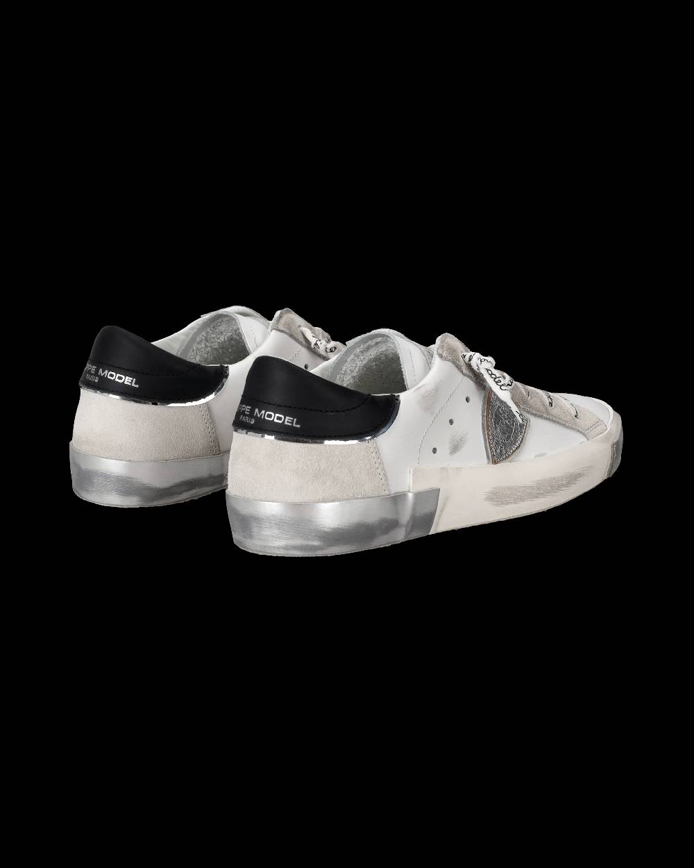 Philippe Model Sneaker bassa Prsx donna - bianco e argento Vendite Flash