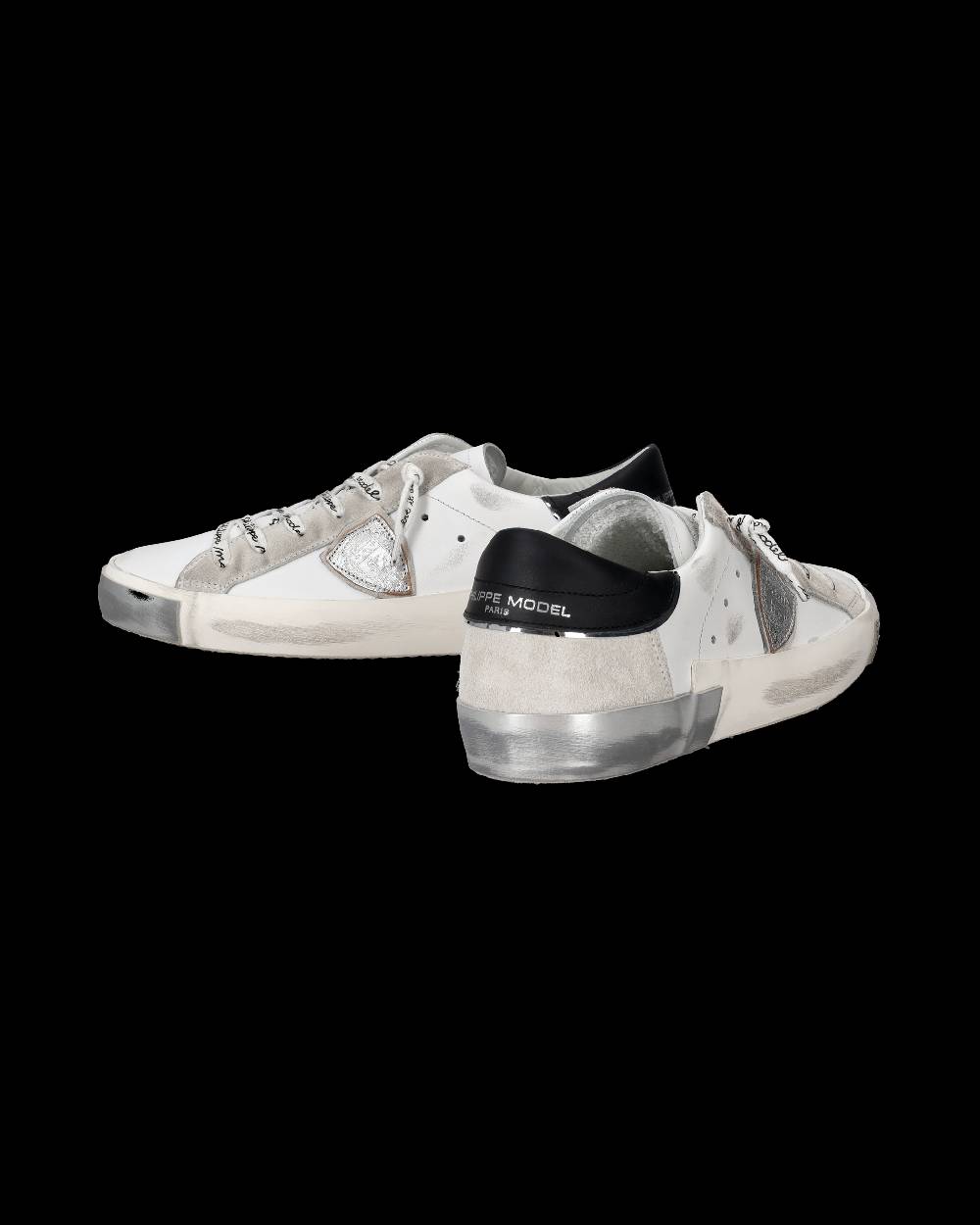 Philippe Model Sneaker bassa Prsx donna - bianco e argento Vendite Flash