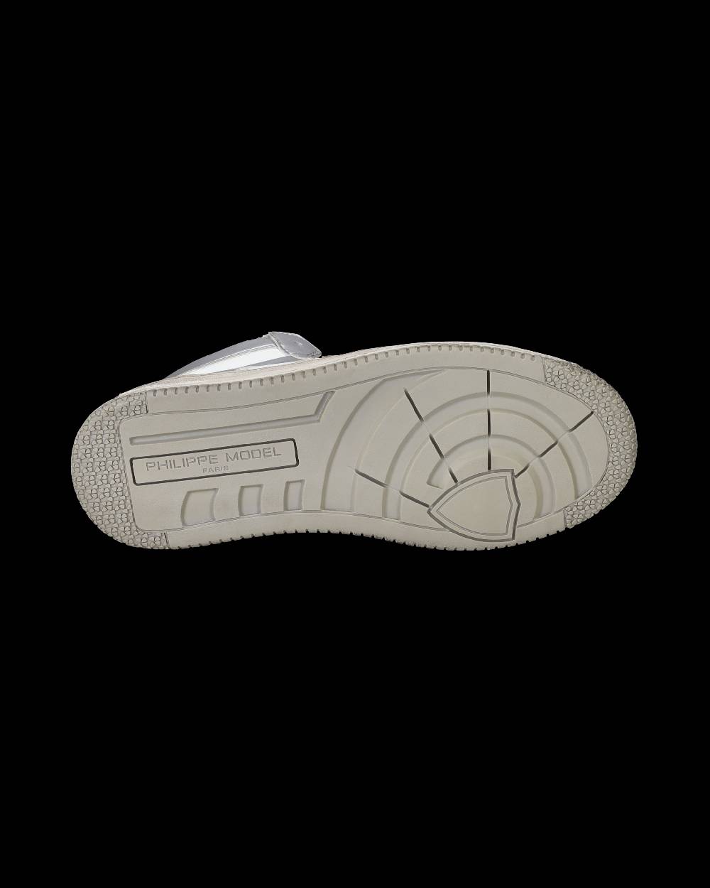 Philippe Model Sneaker mid rise Lyon donna - argento e bianco Spedizione Gratuita