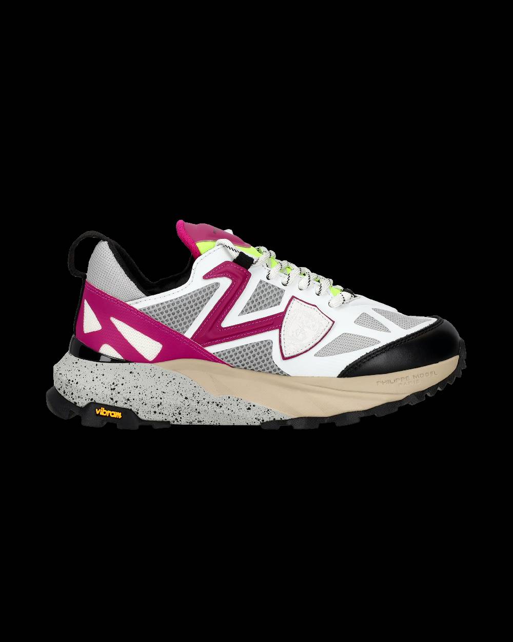 Philippe Model Sneaker basse Rocx donna - bianco e ciclamino Soddisfazione Garantita