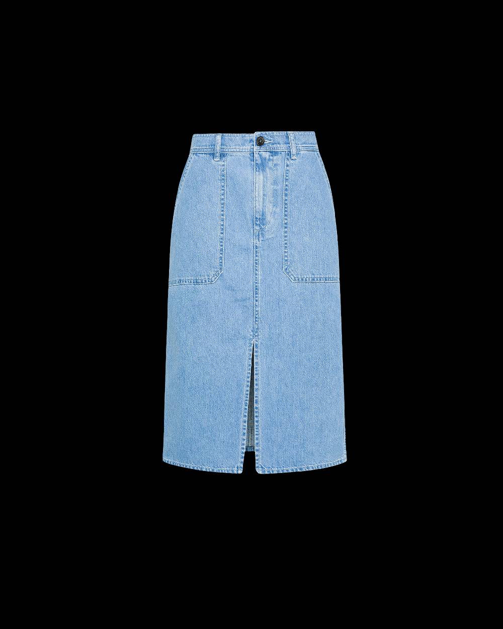 Philippe Model Gonna Di Jeans Seline da Donna Azzurra in Denim Prezzo Ridotto