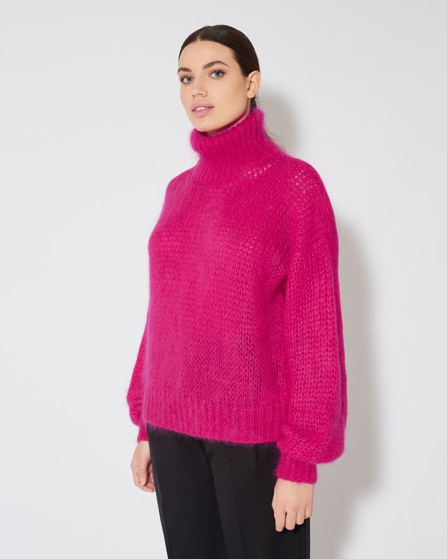 Philippe Model Dolcevita Romaine da Donna Viola in Lana Mohair Sconto