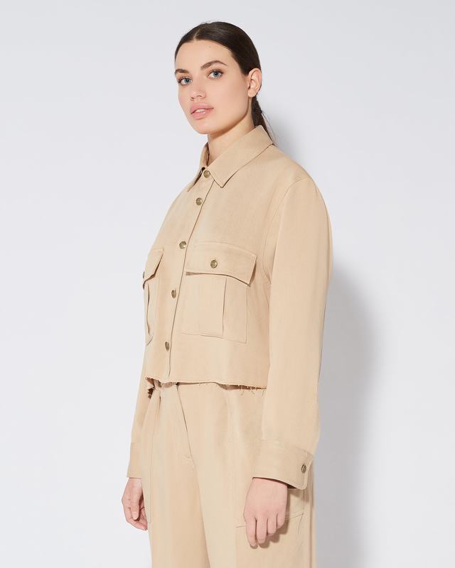 Philippe Model Camicia militare Dorette da Donna Marrone in Cotone In Vendita