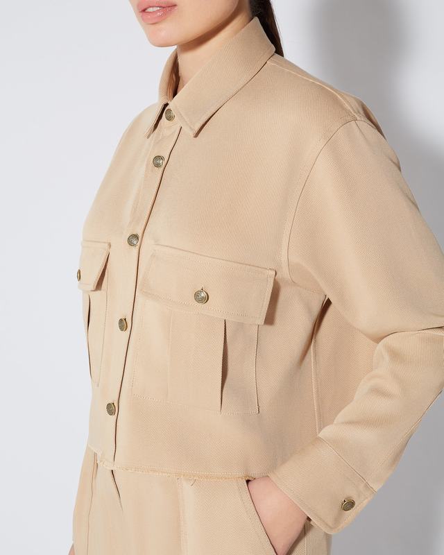 Philippe Model Camicia militare Dorette da Donna Marrone in Cotone In Vendita