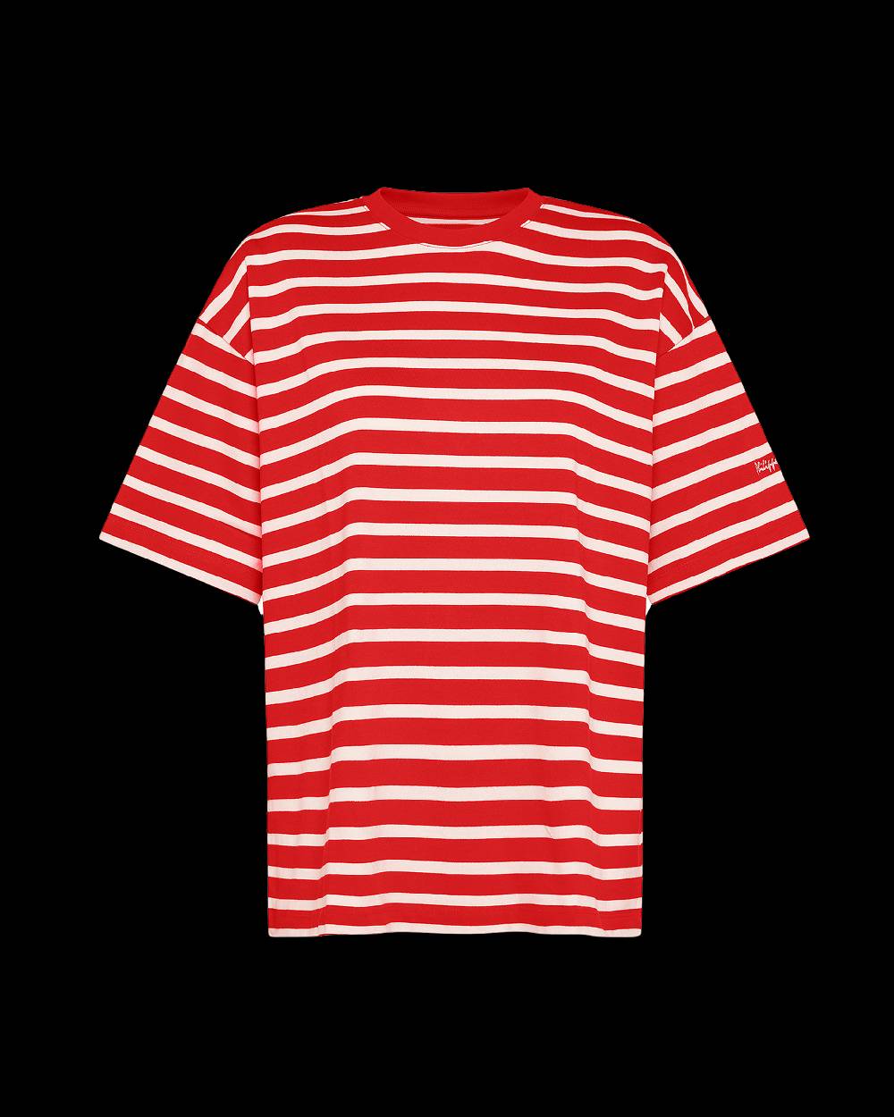 Philippe Model T-Shirt Monique da Donna Rossa in Cotone Italia