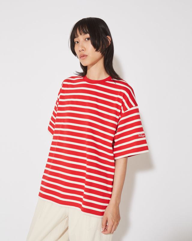 Philippe Model T-Shirt Monique da Donna Rossa in Cotone Italia
