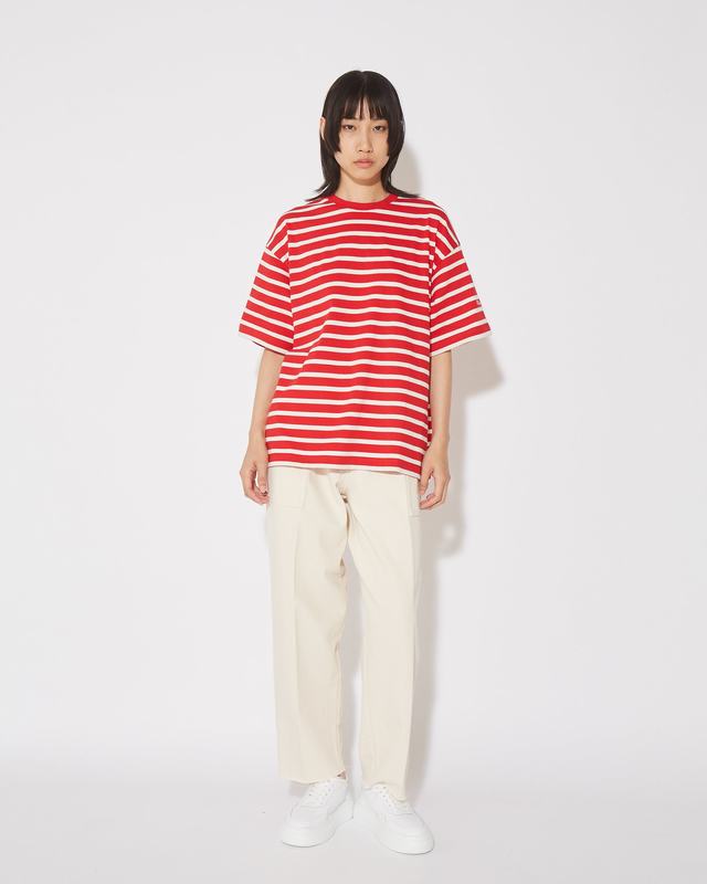 Philippe Model T-Shirt Monique da Donna Rossa in Cotone Italia