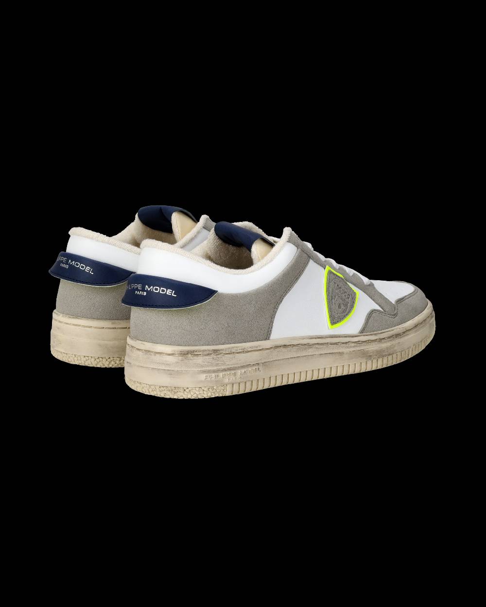 Philippe Model Sneaker basse Lyon uomo - bianco, blu e giallo Vendita