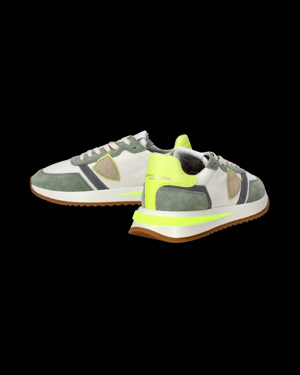Philippe Model Sneakers Tropez 2.1 da Uomo Bianche e Gialle in Tessuto Tecnico Promozione