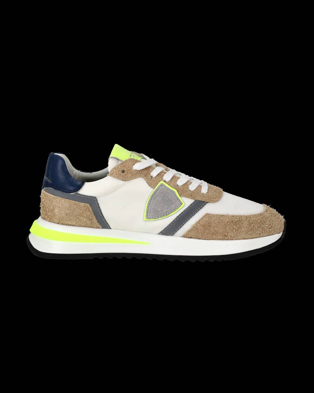 Philippe Model Sneaker basse Tropez 2.1 uomo - bianco, marrone e giallo Spedizione Gratuita