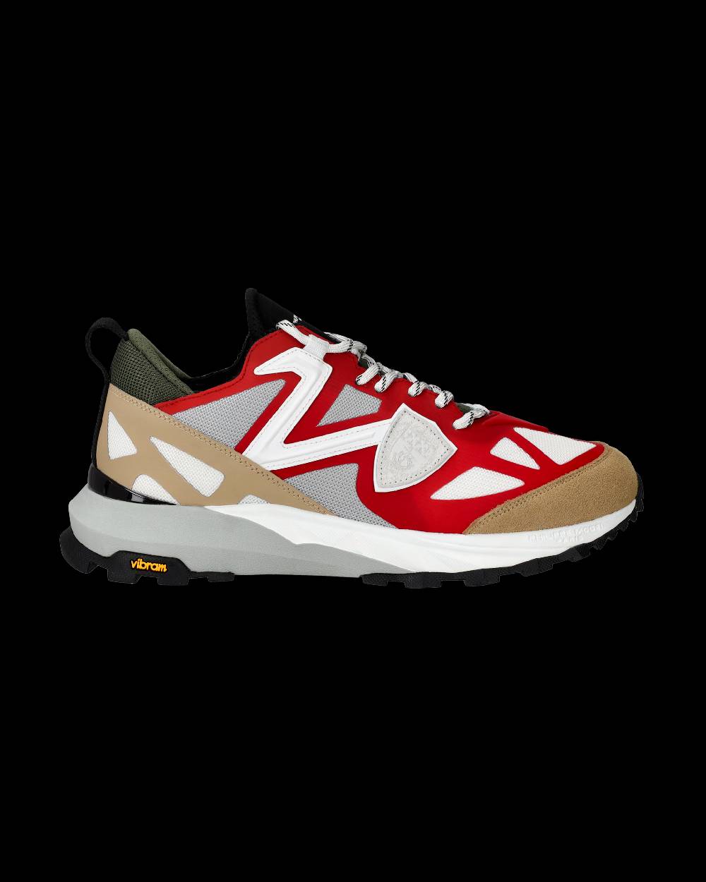Philippe Model Sneakers Rocx da Uomo Rosse in Tessuto Tecnico Pezzi Unici