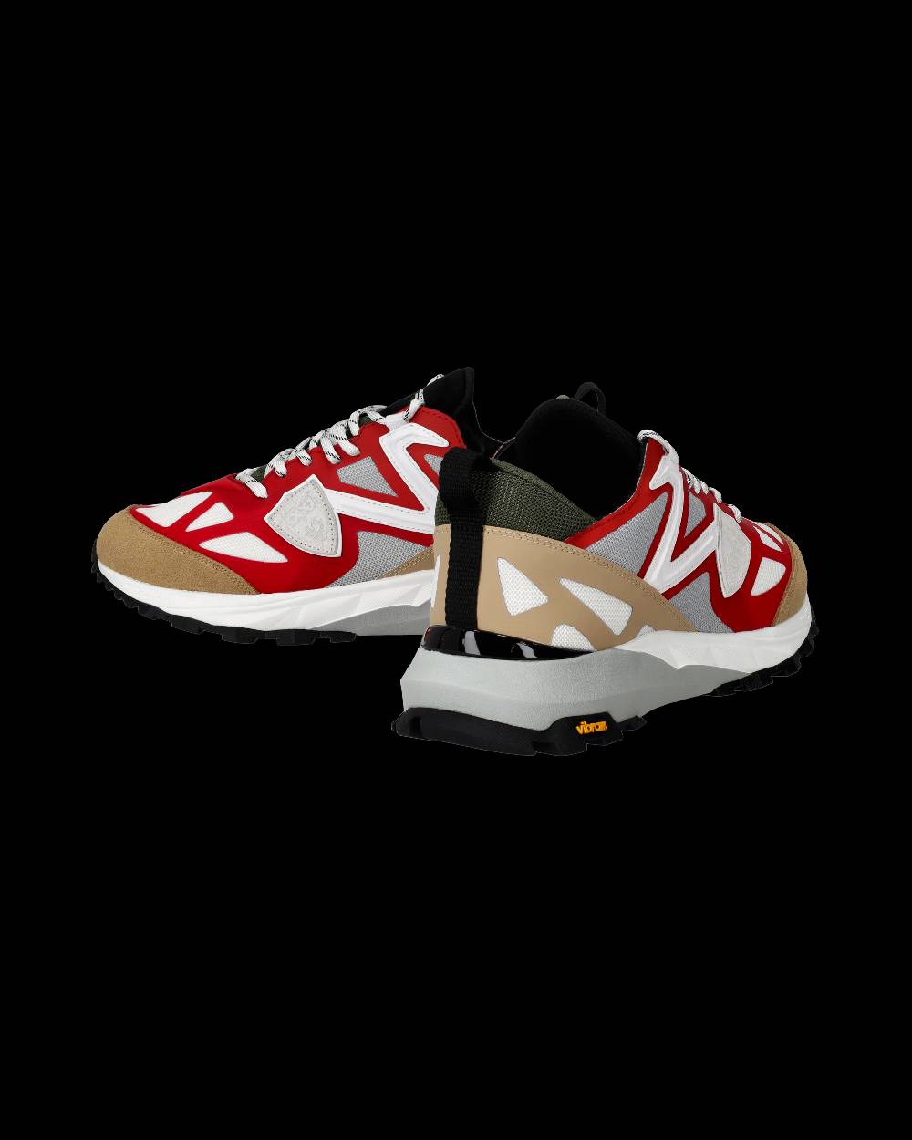 Philippe Model Sneakers Rocx da Uomo Rosse in Tessuto Tecnico Pezzi Unici