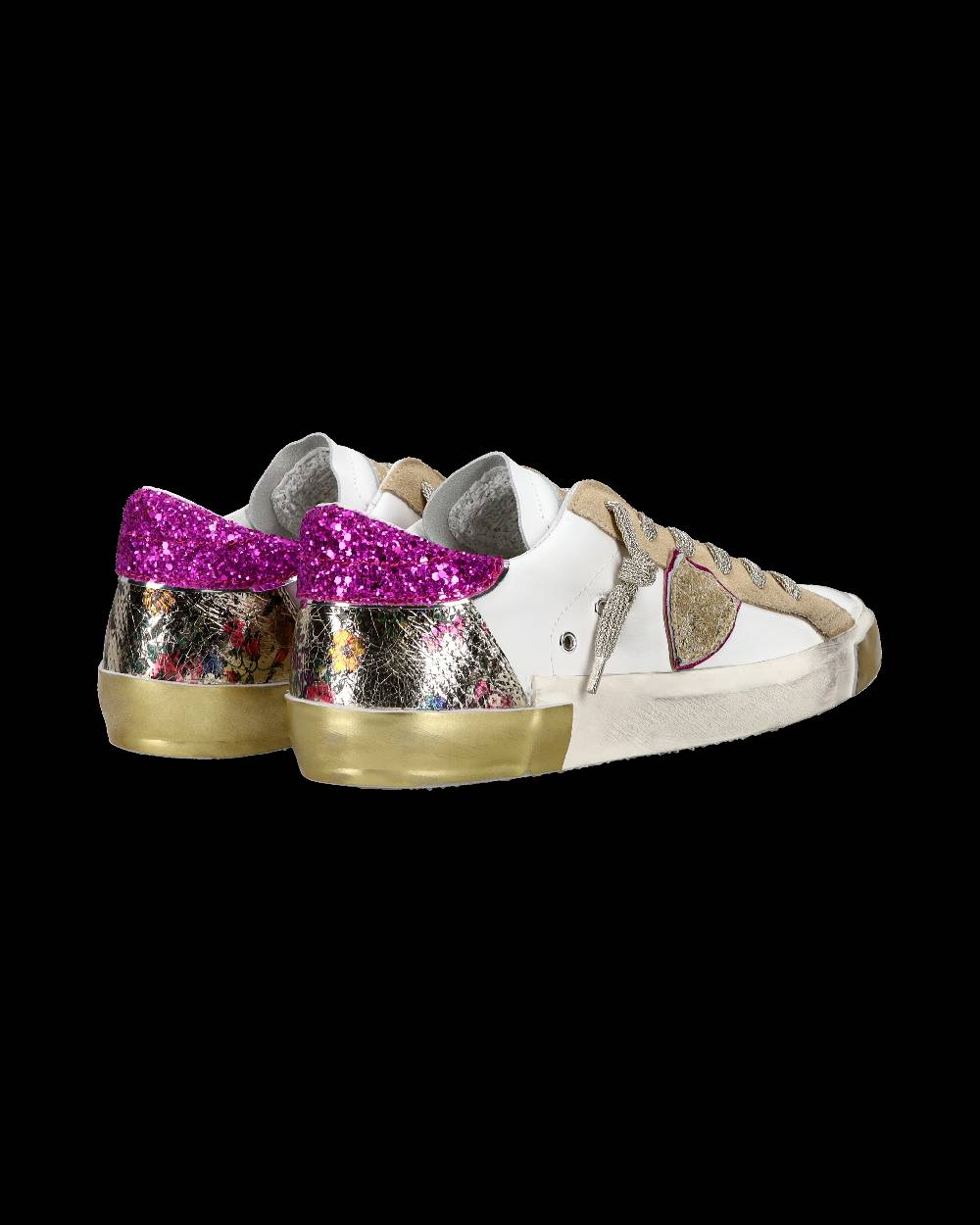 Philippe Model Sneaker casual Prsx da donna in pelle - Bianco e fucsia Fino Al -60%