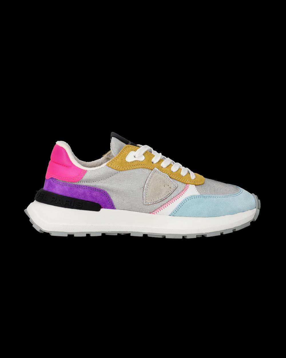Philippe Model Sneakers Antibes da Donna Argento in Tessuto Tecnico Consegna Veloce