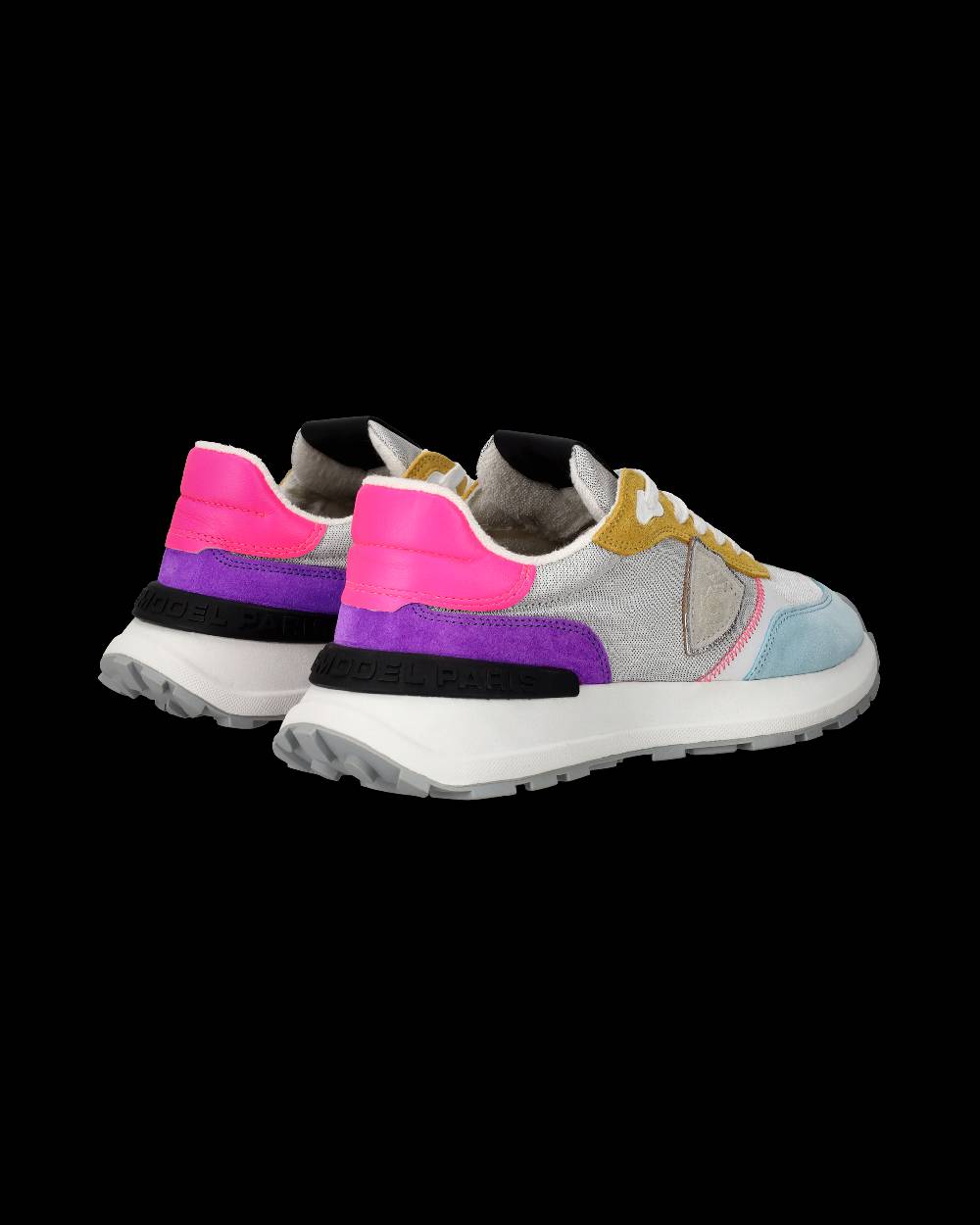 Philippe Model Sneakers Antibes da Donna Argento in Tessuto Tecnico Consegna Veloce