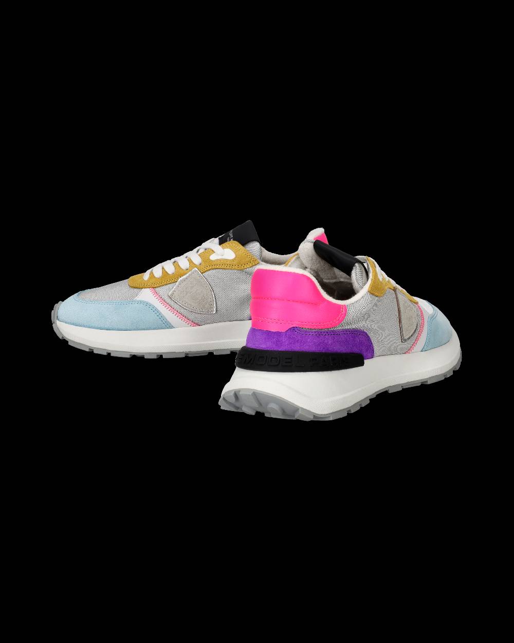 Philippe Model Sneakers Antibes da Donna Argento in Tessuto Tecnico Consegna Veloce