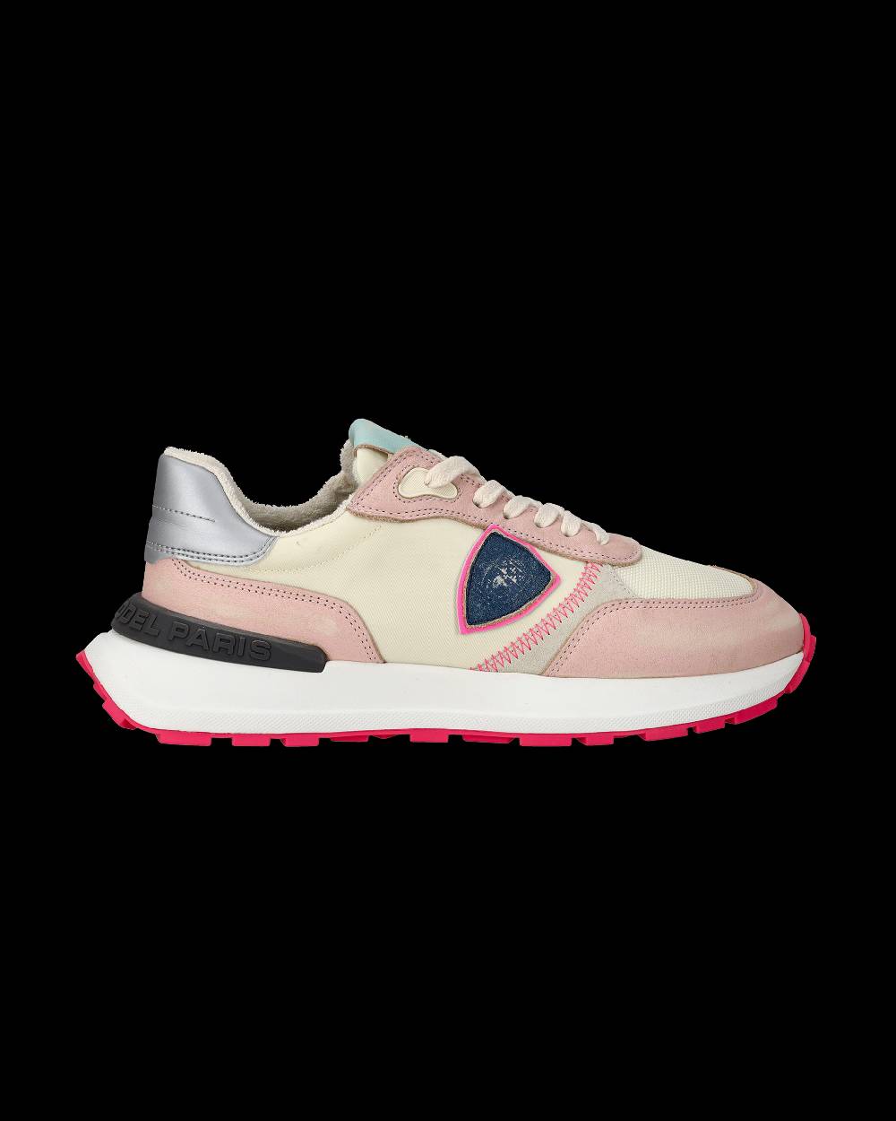 Philippe Model Sneaker running basse Antibes donna - rosa e burro Fino Al -60%