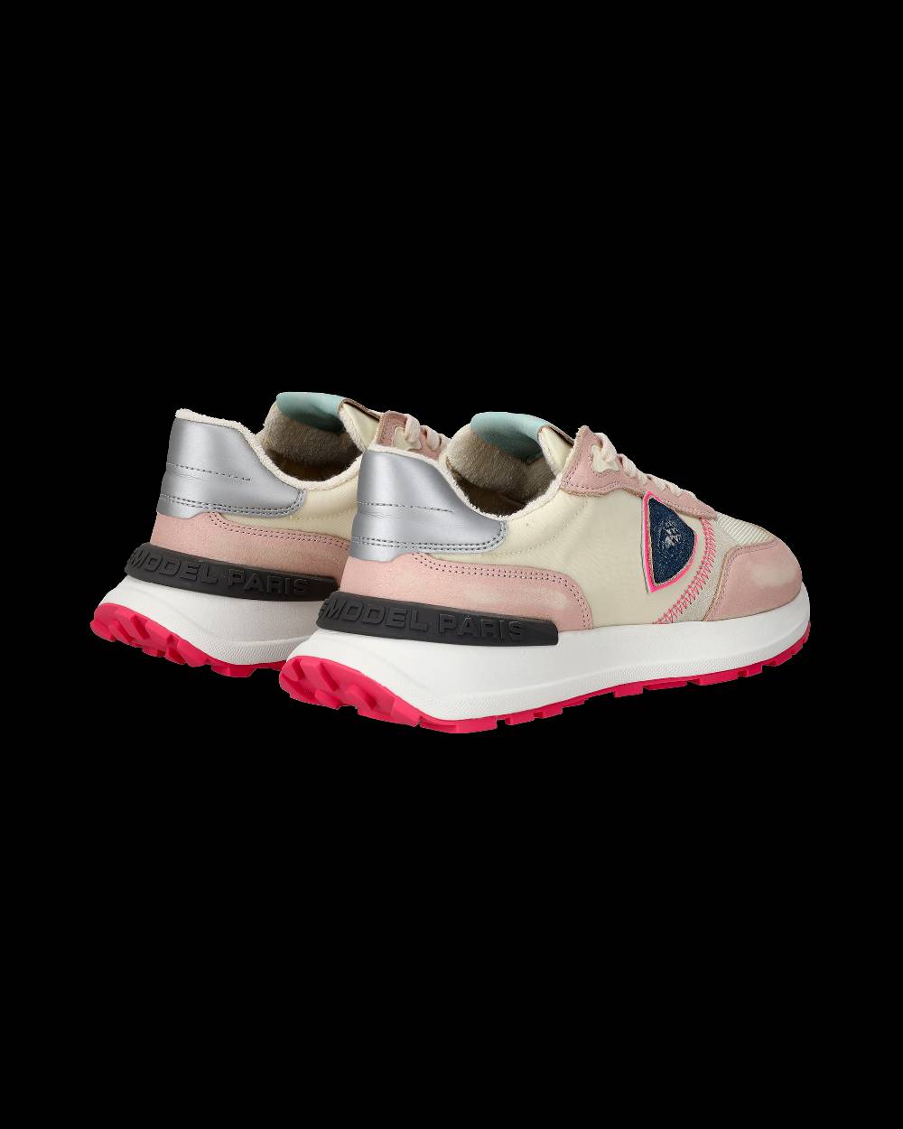 Philippe Model Sneaker running basse Antibes donna - rosa e burro Fino Al -60%