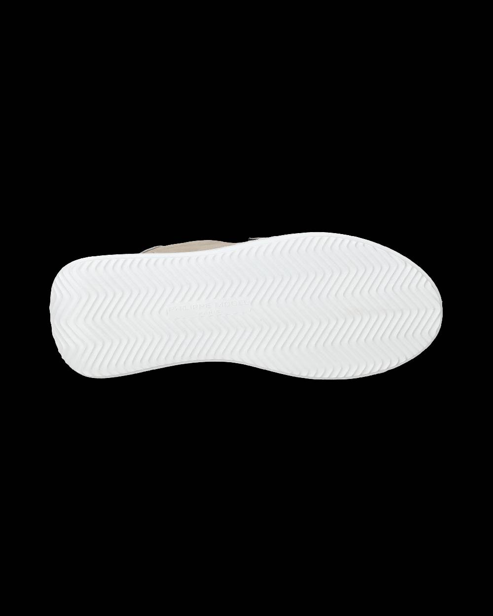 Philippe Model Sneaker basse Tres Temple donna - beige e argento Presa