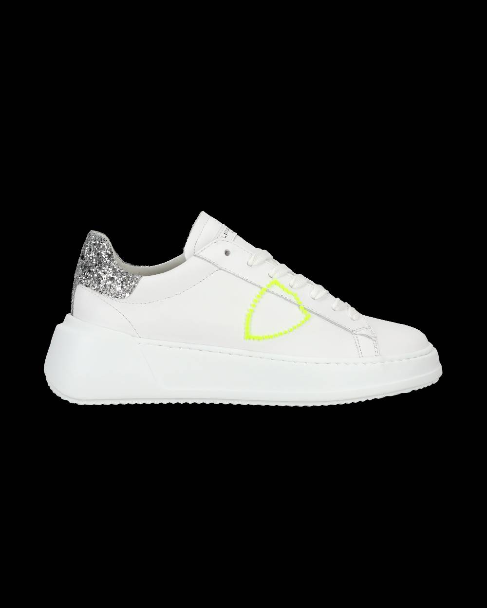 Philippe Model Sneaker casual Tres Temple da donna in pelle - Argento e bianco Online