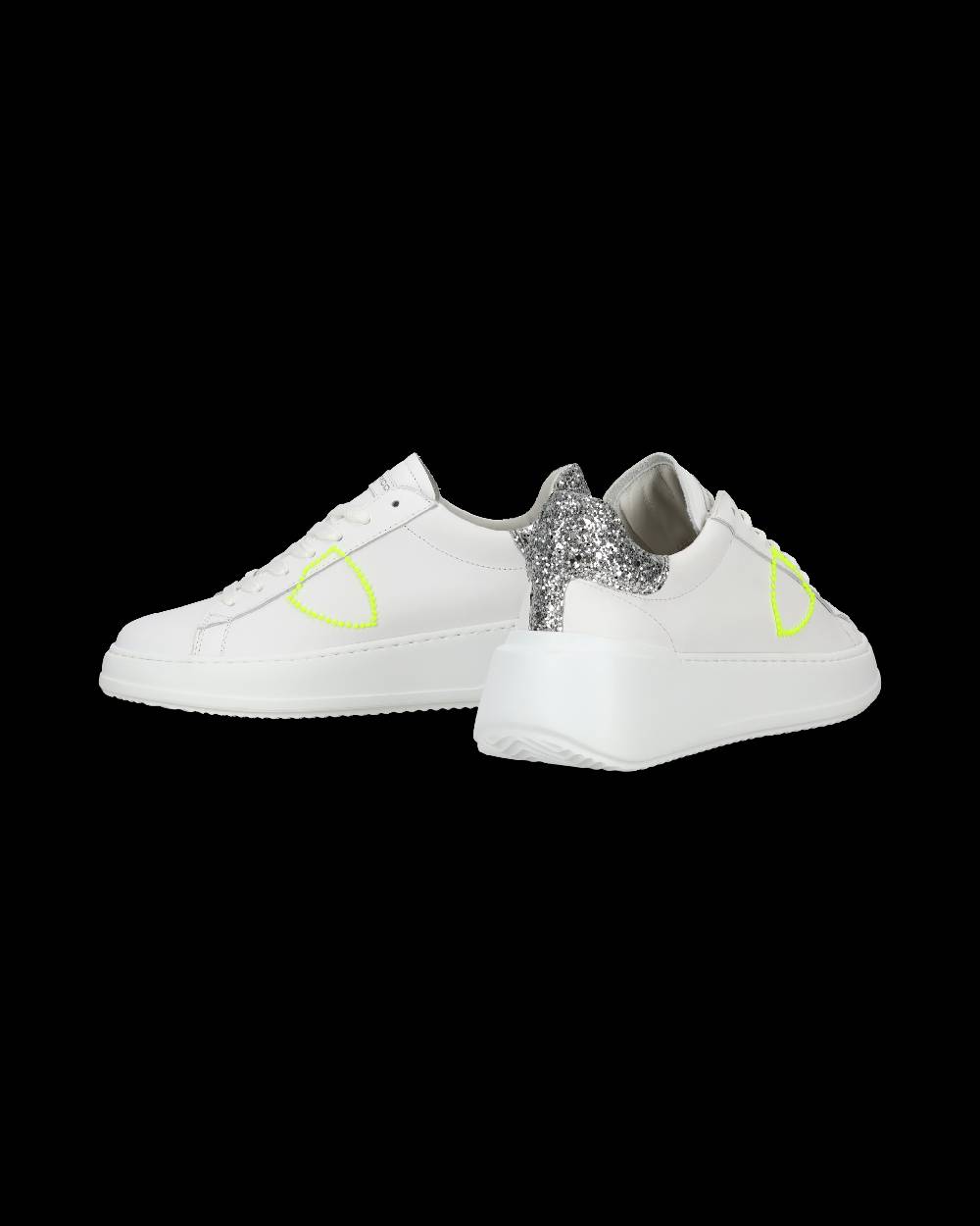 Philippe Model Sneaker casual Tres Temple da donna in pelle - Argento e bianco Online