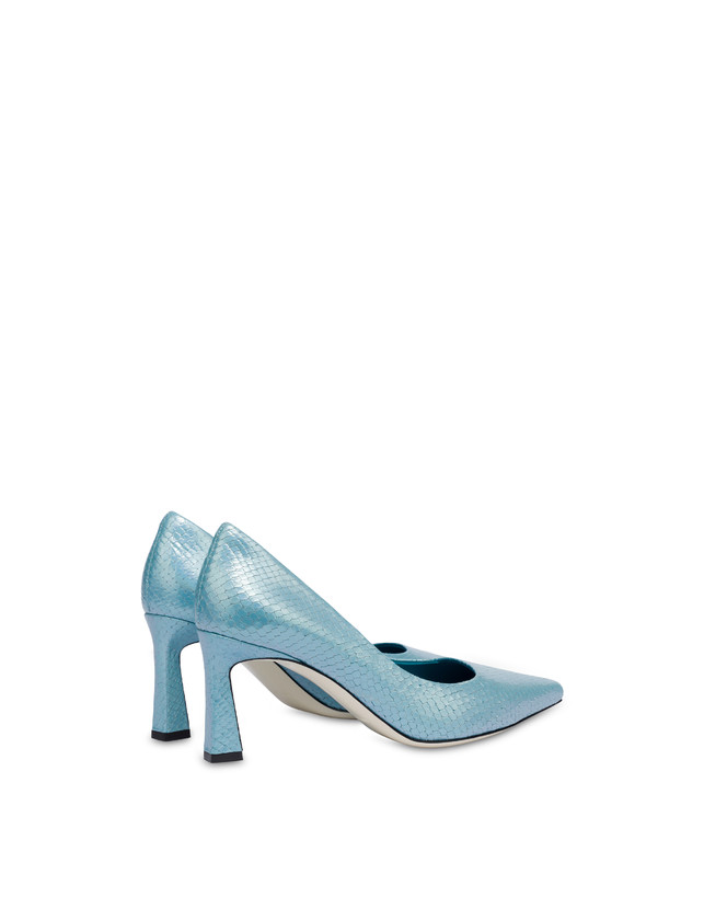 Pollini Décolleté Con Stampa Pitone Iridescente Cote D'azur Pool Promozione