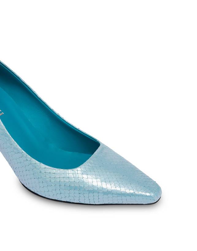 Pollini Décolleté Con Stampa Pitone Iridescente Cote D'azur Pool Promozione