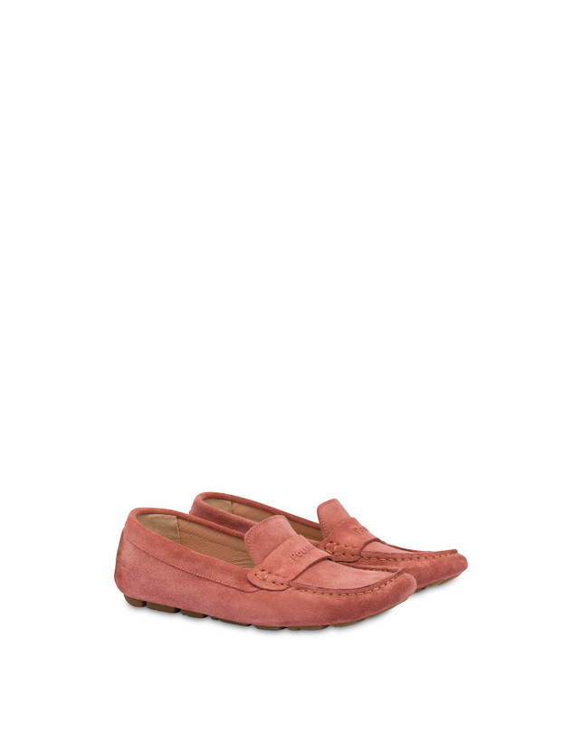 Pollini Mocassini Driver In Crosta Eazy Peonia Qualità