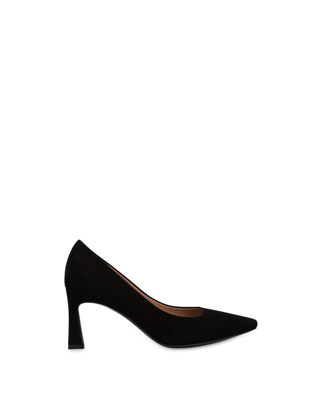 Pollini Décolleté In Camoscio Sissi Nero In Saldo