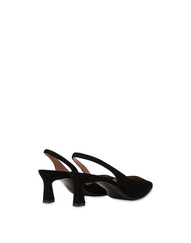 Pollini Slingback In Camoscio Sissi Nero Offerta temporanea