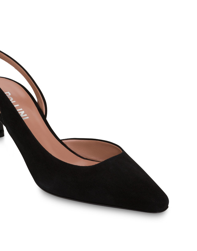 Pollini Slingback In Camoscio Sissi Nero Offerta temporanea