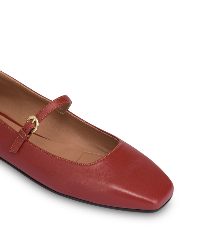 Pollini Ballerine In Nappa Nina Terracotta Soddisfazione Garantita