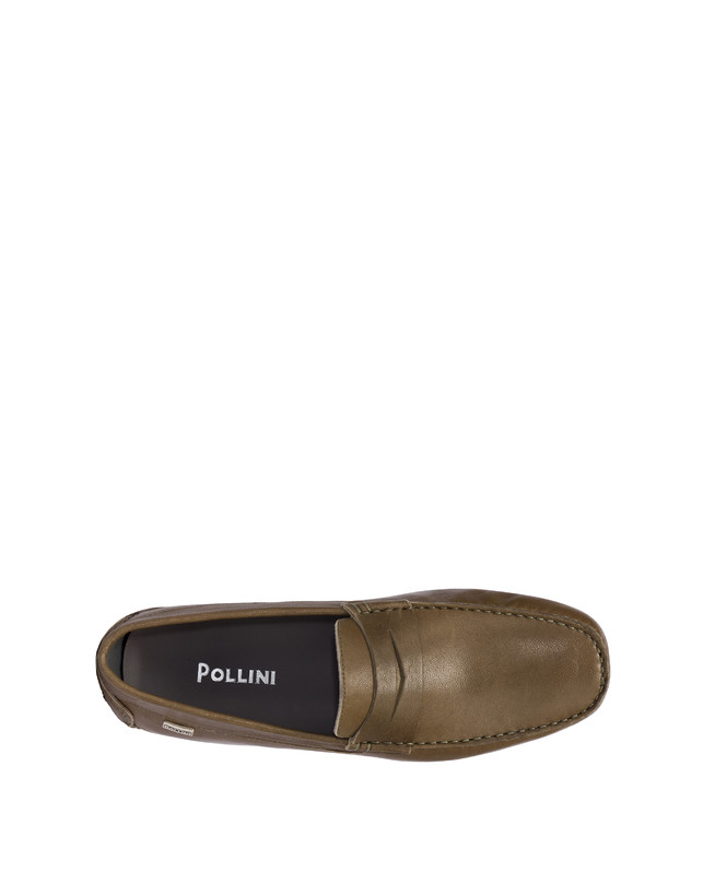 Pollini Mocassini In Nappa Eazy Militare ACQUISTA ORA