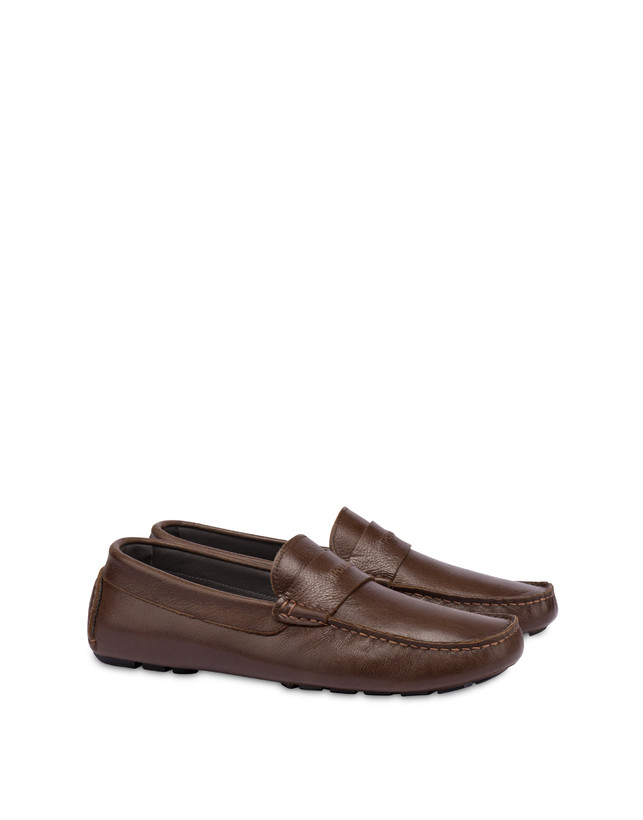 Pollini Mocassini Driver In Vitello Eazy Fango Ultimo giorno