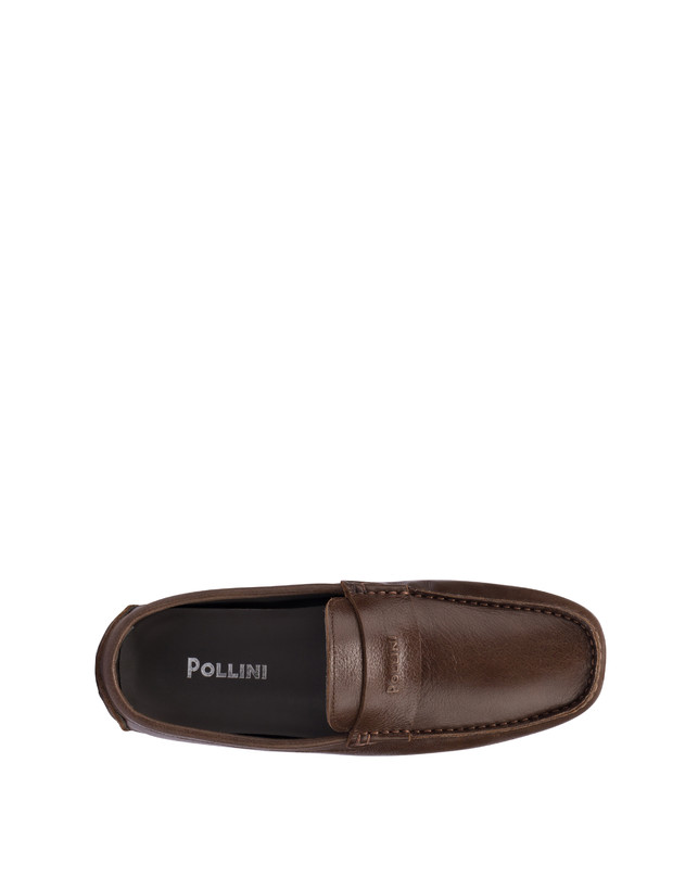 Pollini Mocassini Driver In Vitello Eazy Fango Ultimo giorno