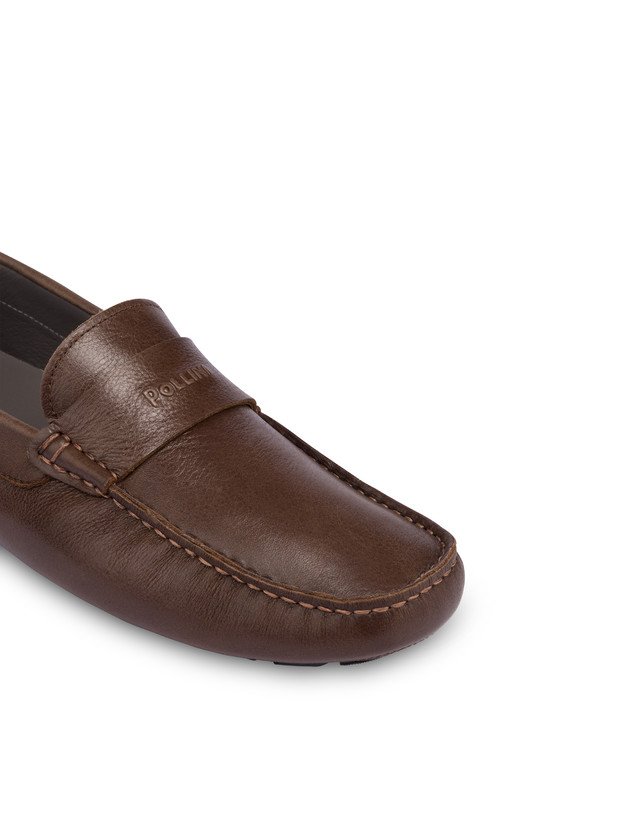 Pollini Mocassini Driver In Vitello Eazy Fango Ultimo giorno
