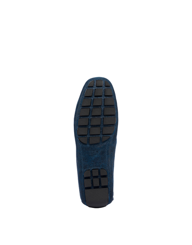 Pollini Mocassini Con Morsetto In Pelle Eazy Blu Economico