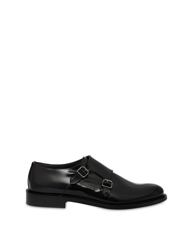 Pollini Monk Strap In Vitello 1920 Nero Saldi Di Fabbrica