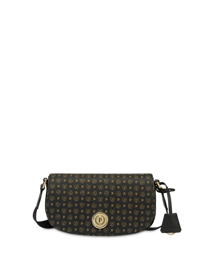 Pollini Borsa A Tracolla Heritage Pvc Nero/nero Negozio